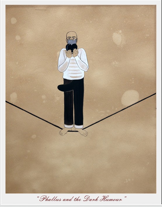 Phallus and the Dark Humour from Funambulist : Story of A Dynamic Equilibrium Series