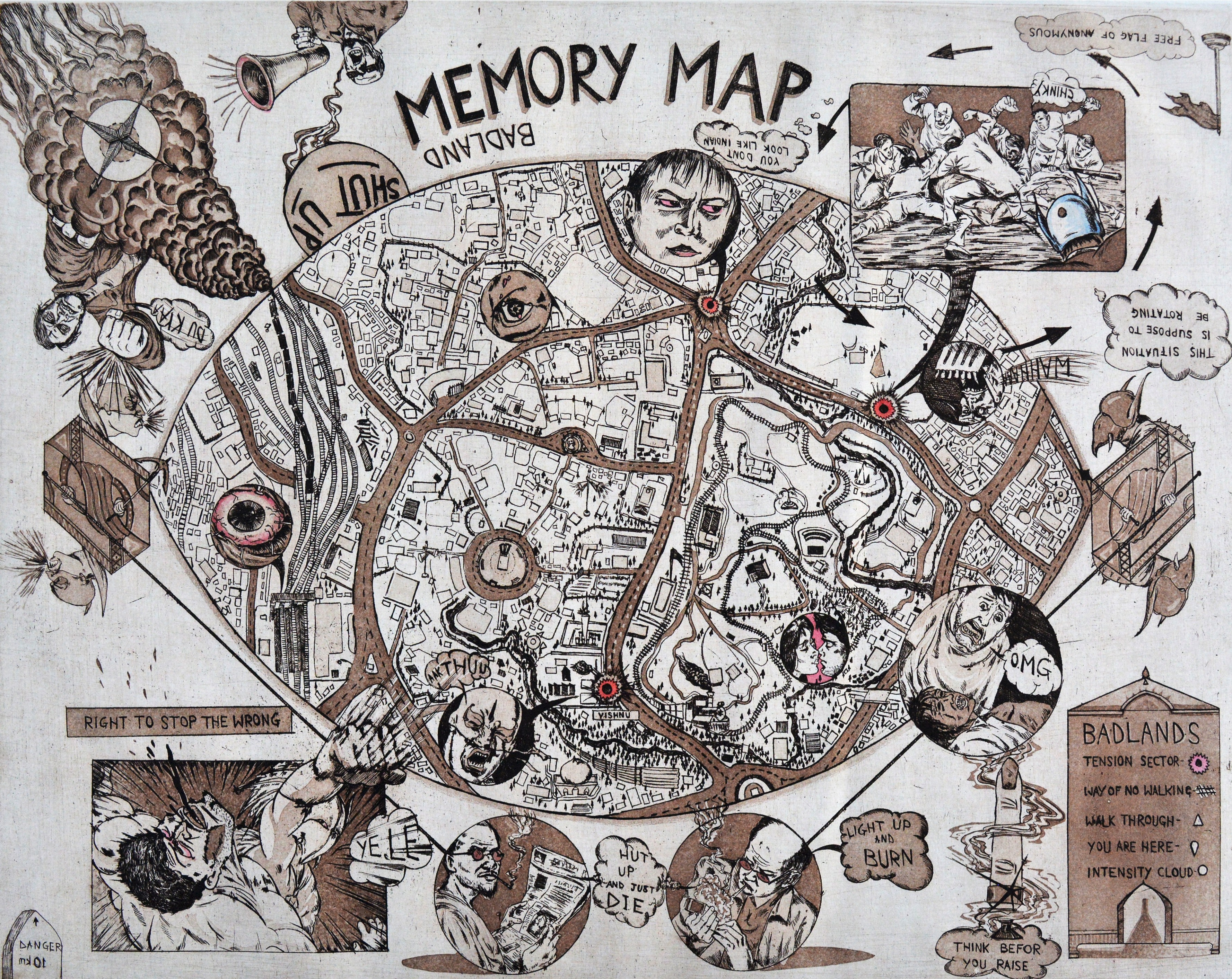 Mapping the Memories from Badlands