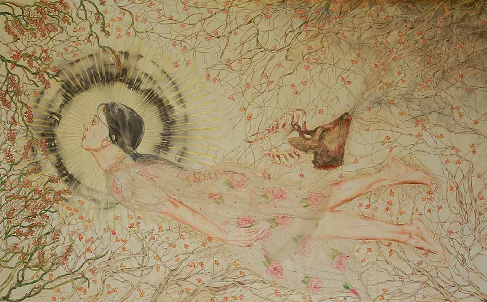 A Lady with a Deer  