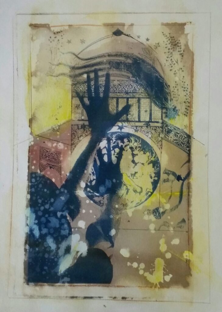 The Omen Cyanotype