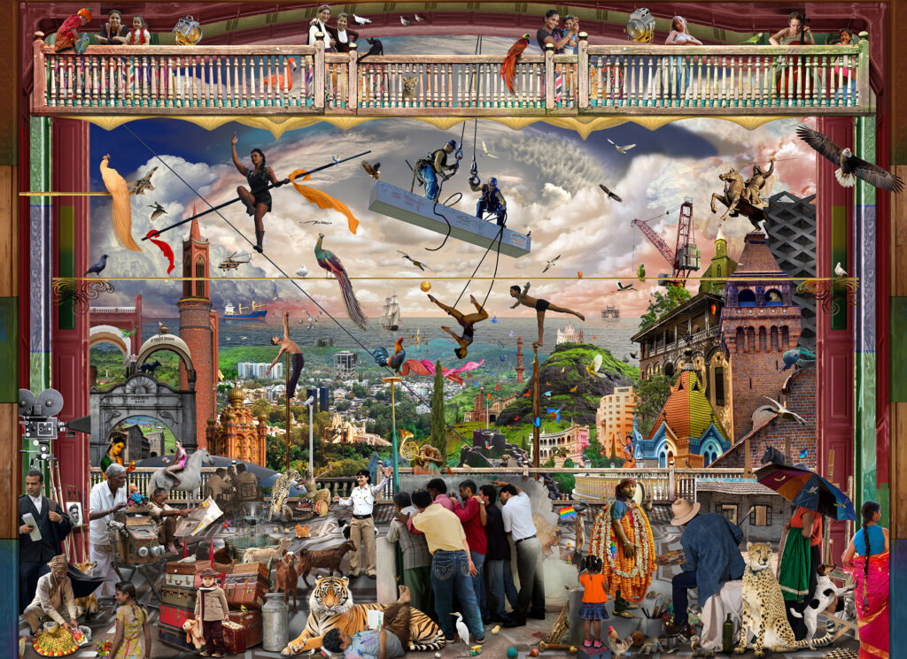 Snips and Figments from City as a Stage (A variation on the Ritz Carlton Pune Mural)   