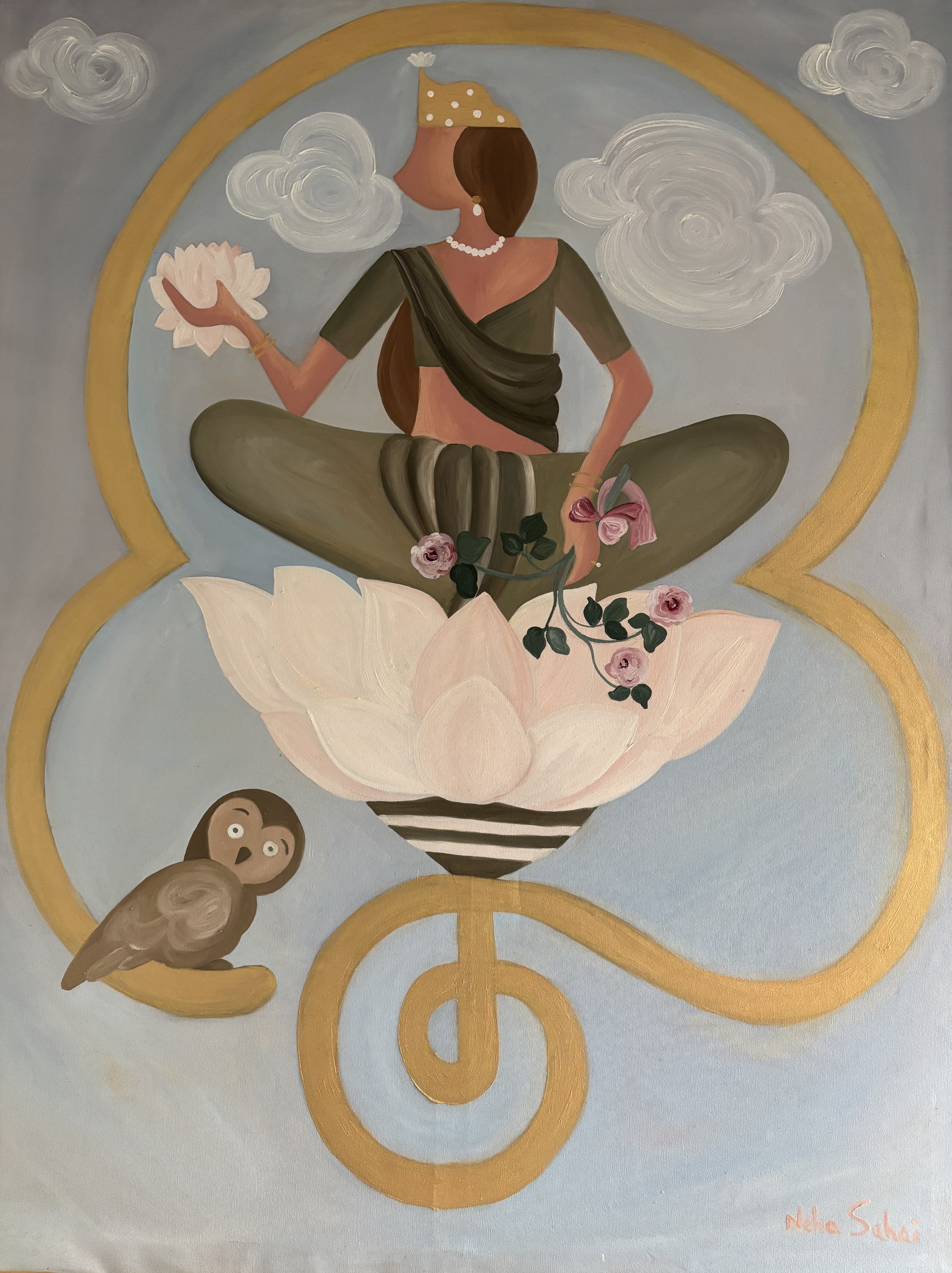 Devi Goes Rococo (Maa Lakshmi) from the series Divine Feminine 